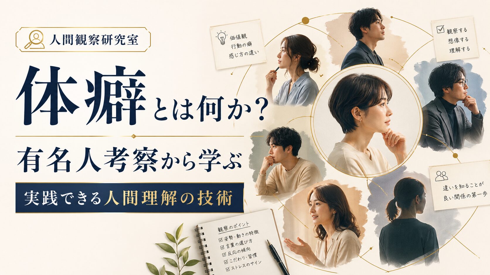 体癖とは何か｜有名人考察から学ぶ、実践できる人間理解の技術