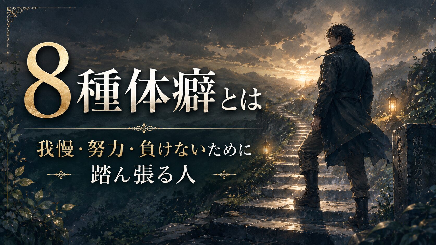 8種体癖とは｜我慢・努力・負けないために踏ん張る人