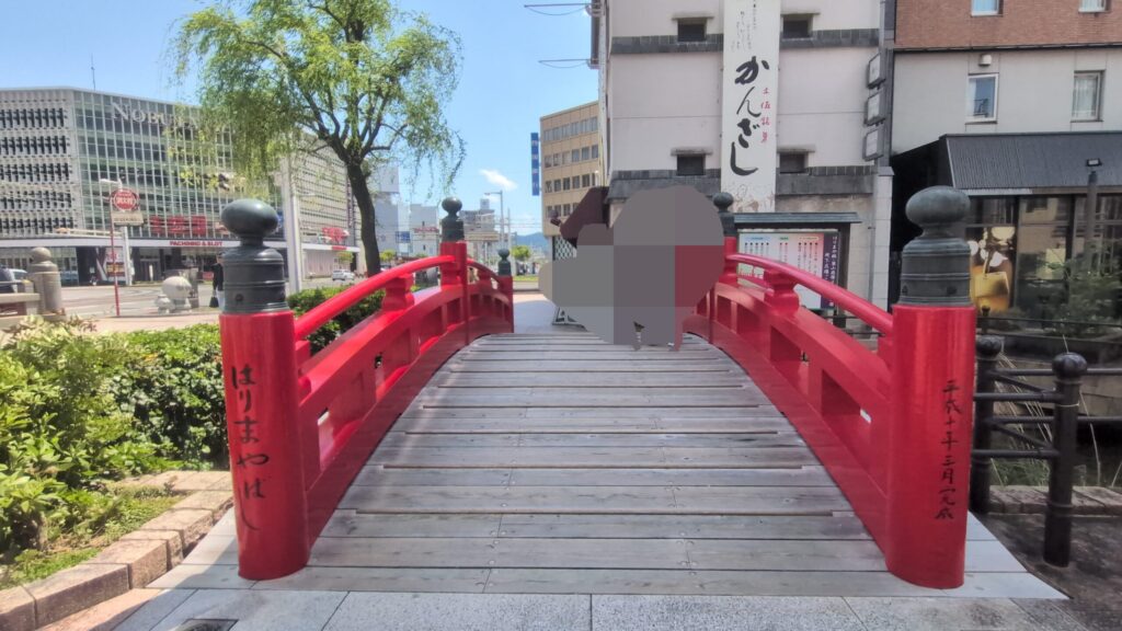 高知市内観光で訪れたはりまや橋