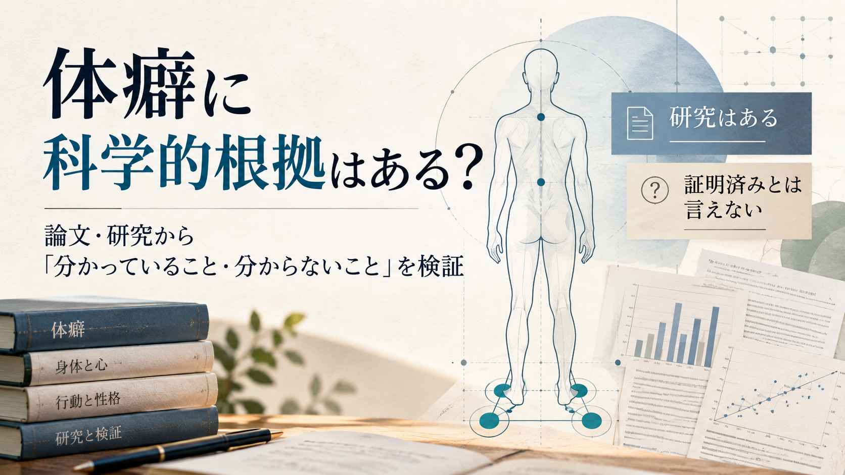 体癖に科学的根拠はある？論文・研究から「分かっていること・分からないこと」を検証