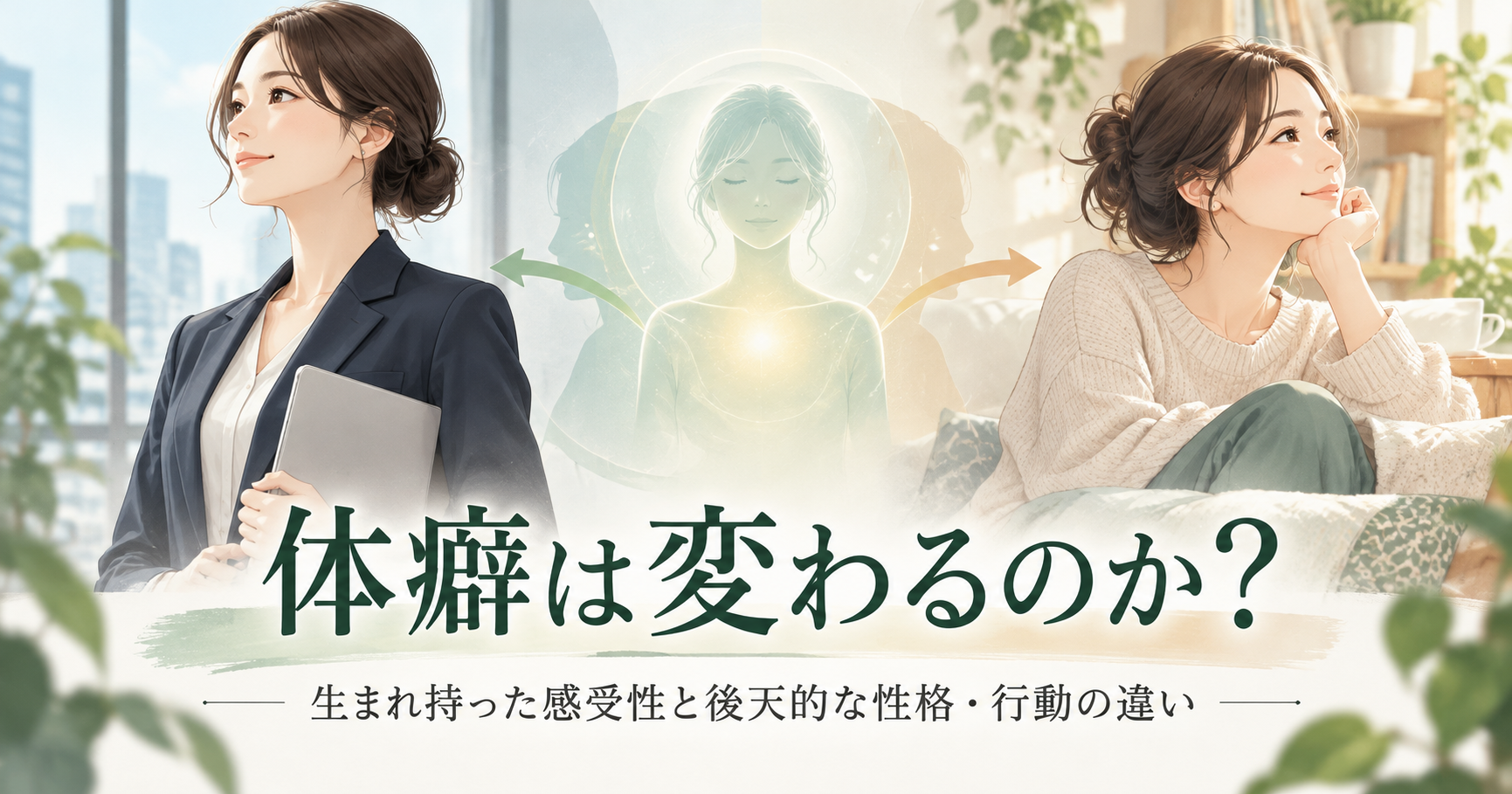 体癖は変わるのか？生まれ持った感受性と後天的な性格・行動の違い